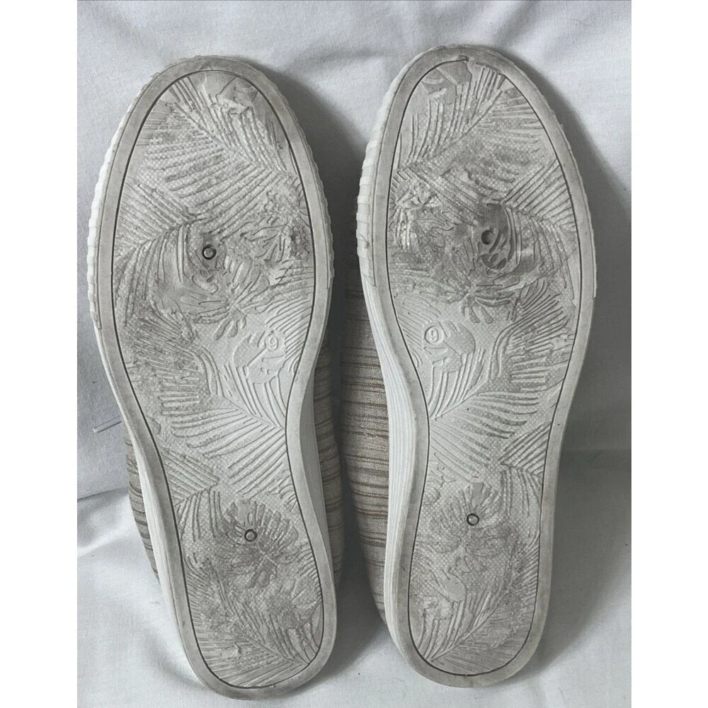 Tommy Bahama Women's Striped Sneakers Brown Tan Size 9